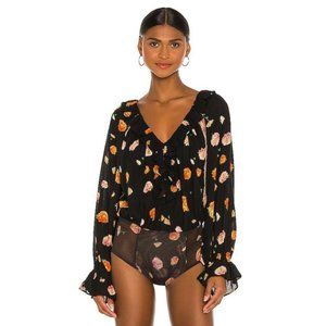 free people black lace long sleeve